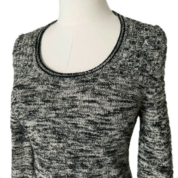 Isabel Marant Etoile Elsa Sweater Dress Monochrome Wool Blend Size 40 FR 8 US - Picture 2 of 6